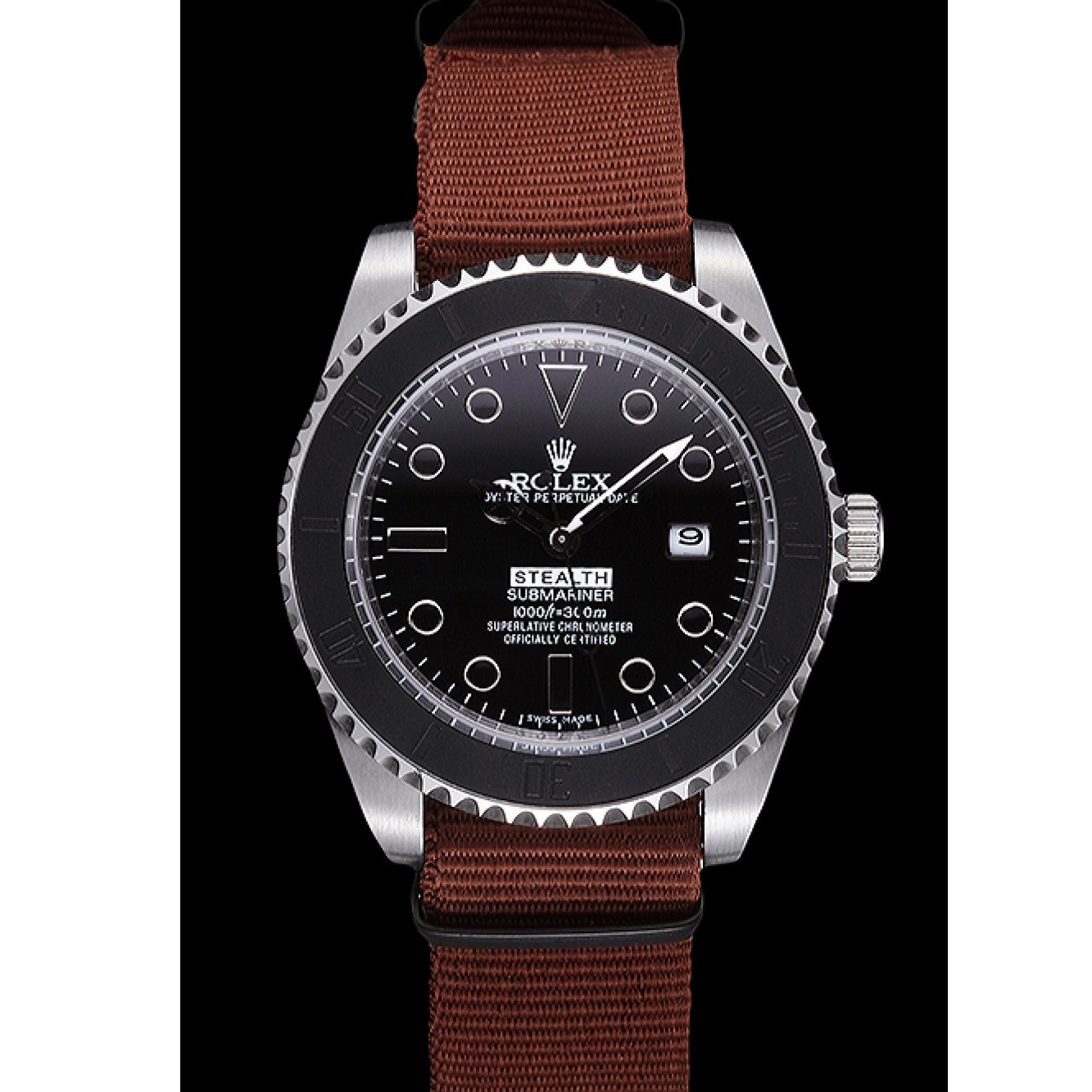 Aaa replica watch Rolex Stealth 621992 Submariner Brown 0514